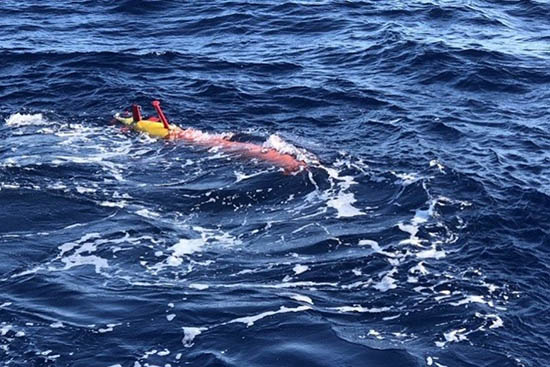 Прототип АНПА Sea-Whale 2000 в период испытаний 2019 г. в Южно-Китайском море.